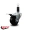 Service Caster 3'' Soft Rubber Swivel 1-1/8'' Expanding Stem Caster Total Lock Brake SCC-EXTTL20S314-SRS-118 - alternate 2